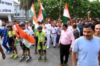माननीय कुलपति जी के नेतृत्व में अवध विश्वविद्यालय ने ऑपरेशन  सिन्दूर के सम्मान में निकली  गई तिरंगा यात्रा