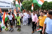 माननीय कुलपति जी के नेतृत्व में अवध विश्वविद्यालय ने ऑपरेशन  सिन्दूर के सम्मान में निकली  गई तिरंगा यात्रा