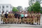 ७१ वे स्वतंत्रता दिवस पर NCC Cadets  के साथ कुलपति जी
